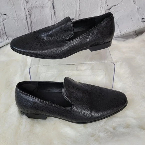 GIORGIO Brutini Black Slip On Loafer Driving Smoking Shoes Mens Business‎ 8.5 - Picture 14 of 14